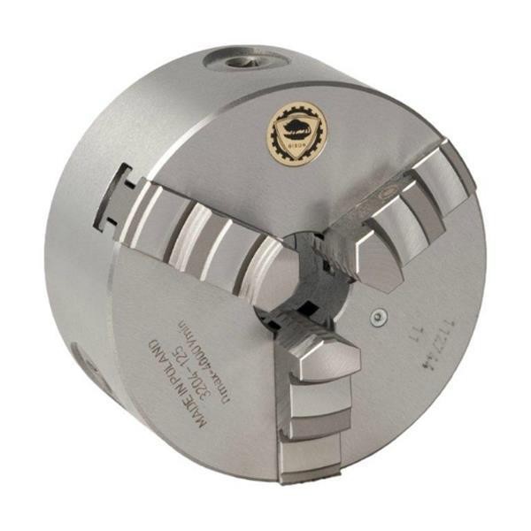 BISON 80MM 3 JAW SELF CENTERING CHUCK PLAIN BACK 3204-80